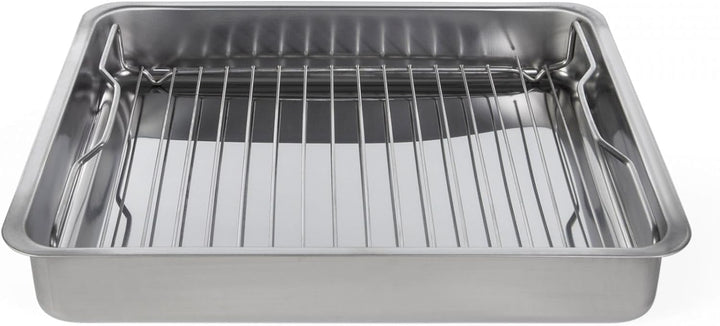 IKEA KONCIS Bräter mit Grillrost, Edelstahl - 40x32 cm