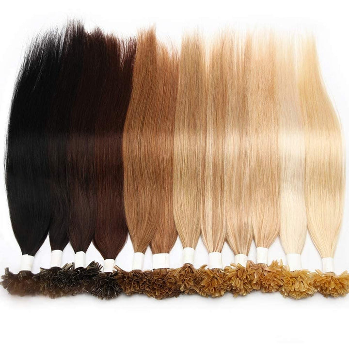 SEGO Bondings Extensions Echthaar 0.5g/Strähnen 100 Strähnen Haarverlängerung Keratin U-Tip Glue 100
