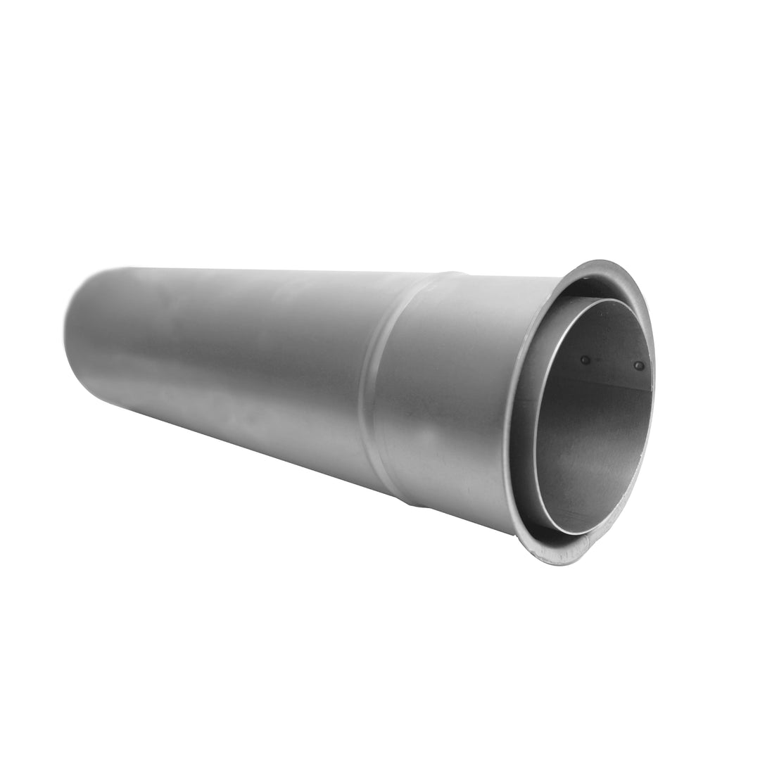 FIREFIX R80/WDV Pelletofenrohr, 80 mm, Wandfutter, verlängert
