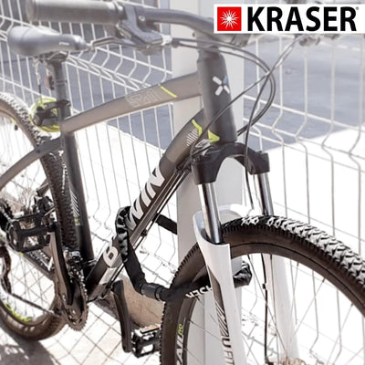 KRASER KR620 Fahrradschloss Fahrrad Kettenschloss mit wasserdichter Abdeckung 360 Grad Drehbares Ver