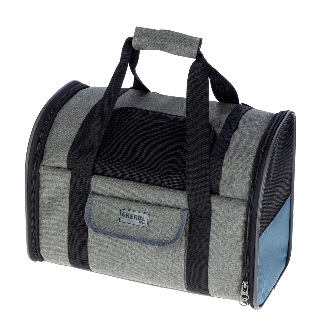 Hunderucksack Vacation 43x24x30cm, grau/blau