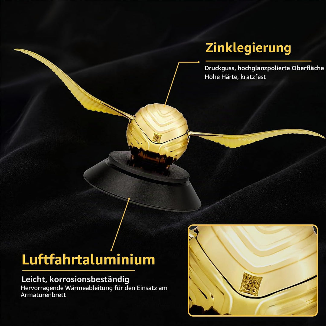 Kwak's Auto Lufterfrischer, Solar Auto Lufterfrischer mit schwingenden Flügeln für Auto Innenraum Au