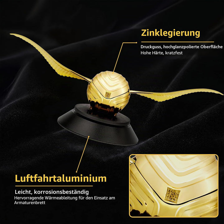 Kwak's Auto Lufterfrischer, Solar Auto Lufterfrischer mit schwingenden Flügeln für Auto Innenraum Au