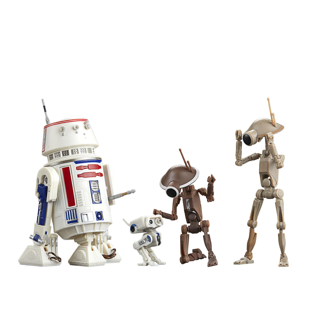 Star Wars The Black Series R5-D4, BD-72 & Boxendroiden, The Mandalorian Action-Sammelfiguren 4er-Pac