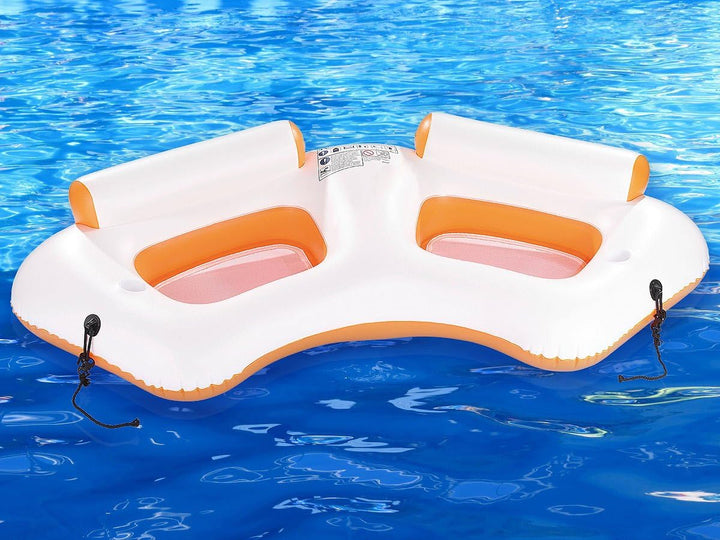 infactory Wassersessel: Aufblasbares 2-Personen-Wassersofa mit Becherhaltern (Wassercouch, Aufblasba