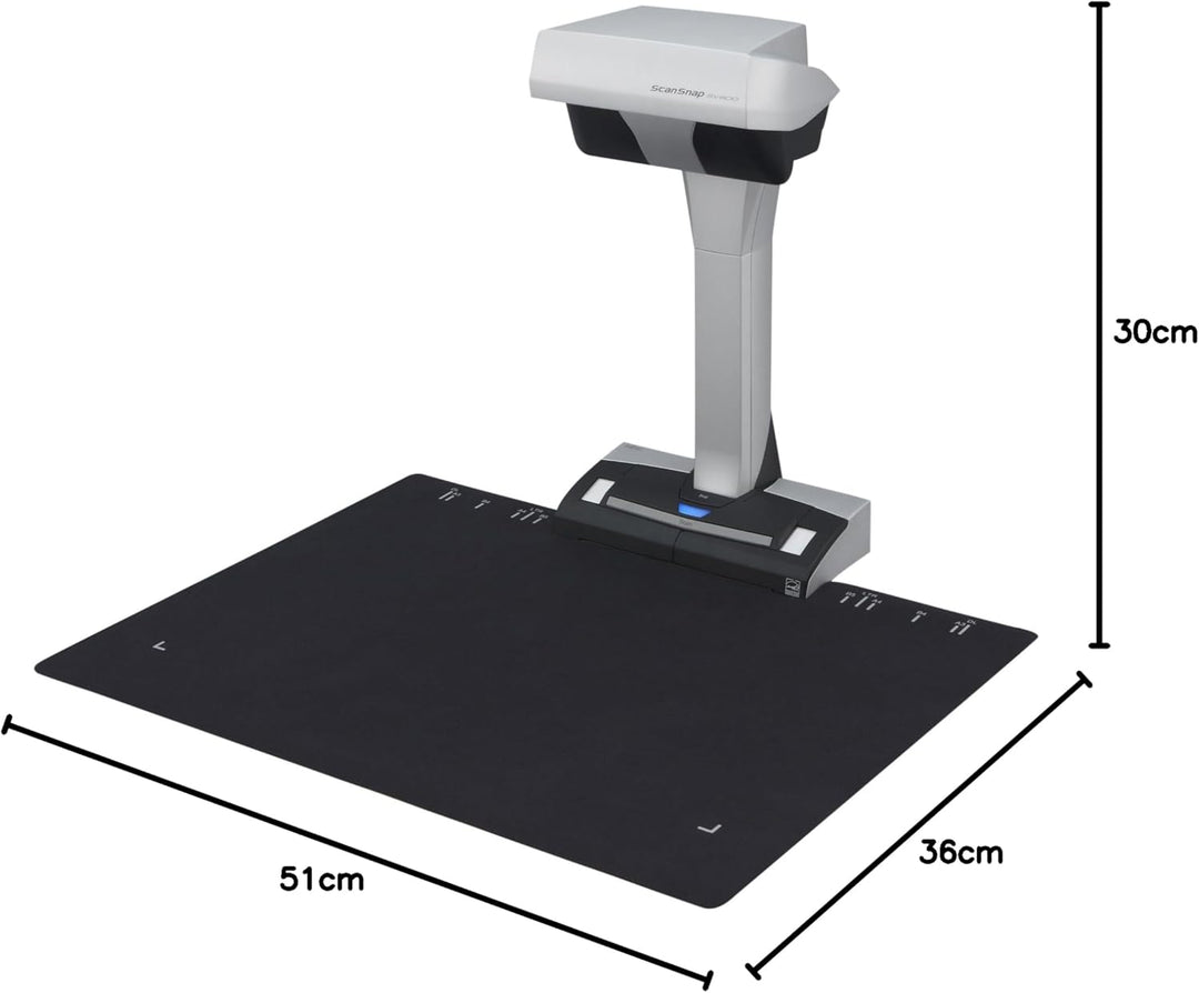 ScanSnap SV600 – Buchscanner, A3 Kontaktloser Overhead Scanner A8 bis A3 USB, Dokumentenscanner