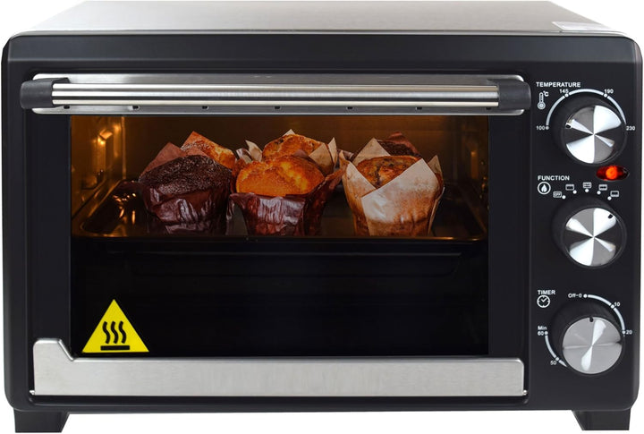 Syntrox Germany 18 Liter Mini Stand Backofen mit Umluft und Drehspiess Miniofen Minibackofen Pizzaof