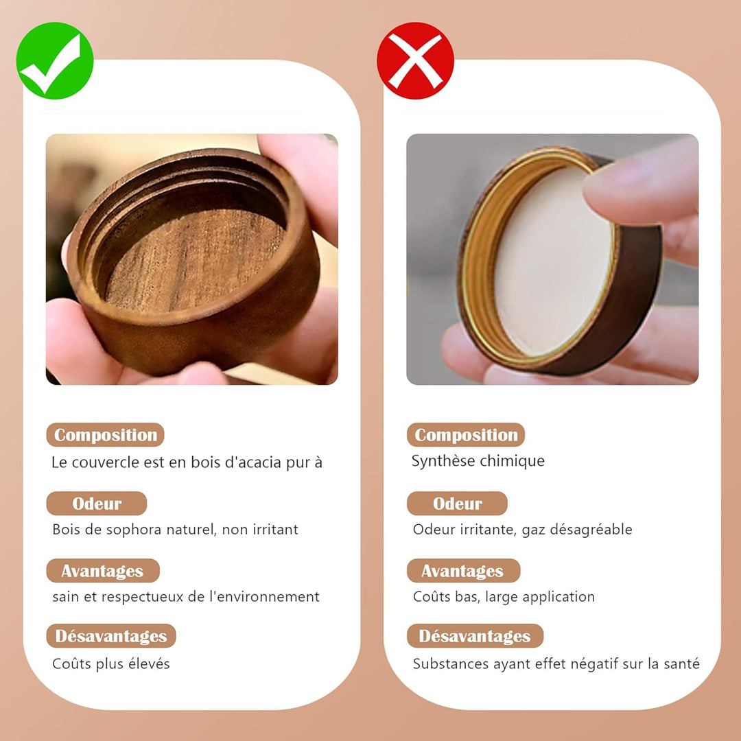 SAEIV 24 Gewürzgläser Holzdeckel Gewürzgläser mit Streueinsatz, Gewürzgläser Eckig 180 Gewürzetikett