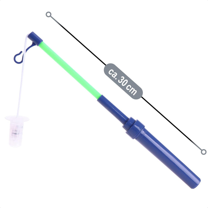 com-four® 6X LED- Laternenstab - batteriebetriebener Leuchtstab für Laternen-Umzüge, Halloween und S