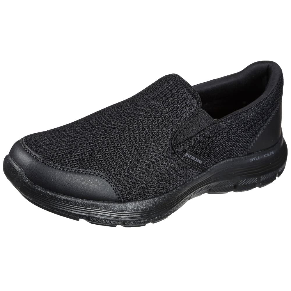 Skechers Herren Flex Advantage 4.0 Tuscan Sneaker 39 EU Black Textile Trim, 39 EU Black Textile Trim