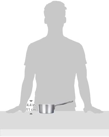 Pentole Agnelli ALMA10514 Professionelle Aluminiumpfannen 3 mm, hoher Auflauf mit Griff, 1,5 l 14 cm