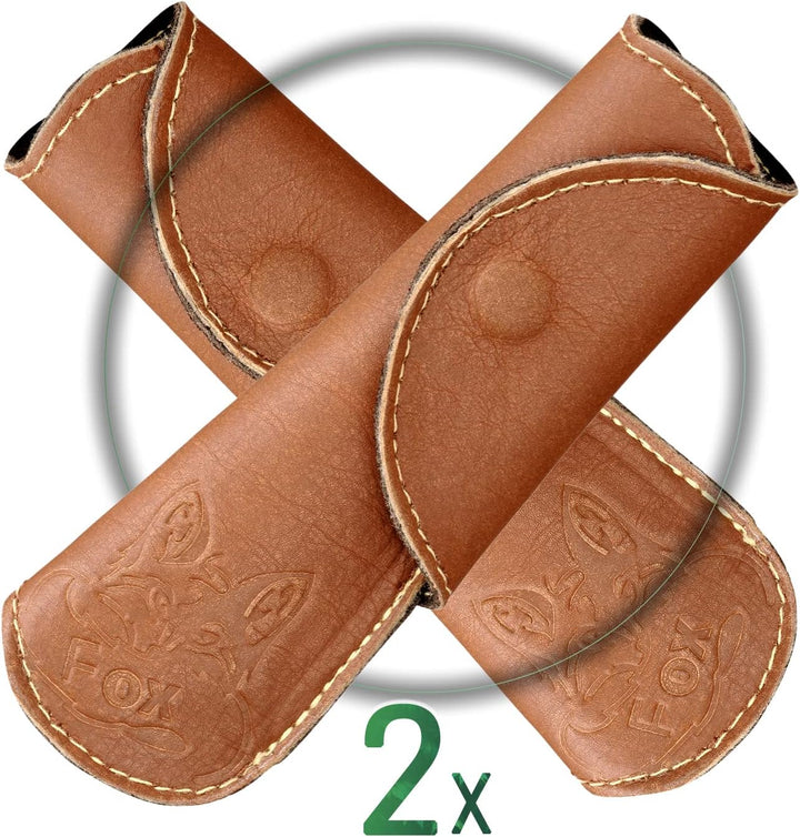 Black Forest Fox PAW Aramid Kevlar | Griffhülle | Feuerpfanne | Gusseisen-Griffabdeckungen | Leder-T
