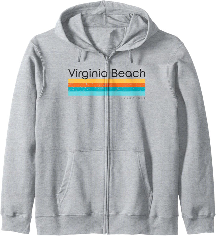 Virginia Beach Virginia VA Retro-Design im Vintage-Stil Kapuzenjacke