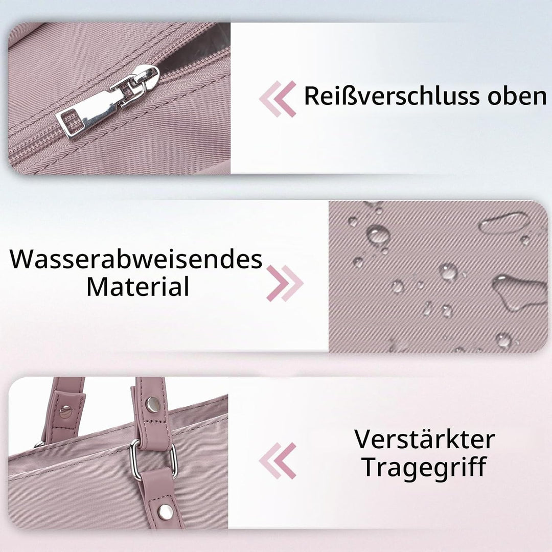 VX VONXURY Laptop Handtasche Damen Laptoptasche,15,6 Zoll Arbeitstasche Shopper Umhängetasche Lehrer