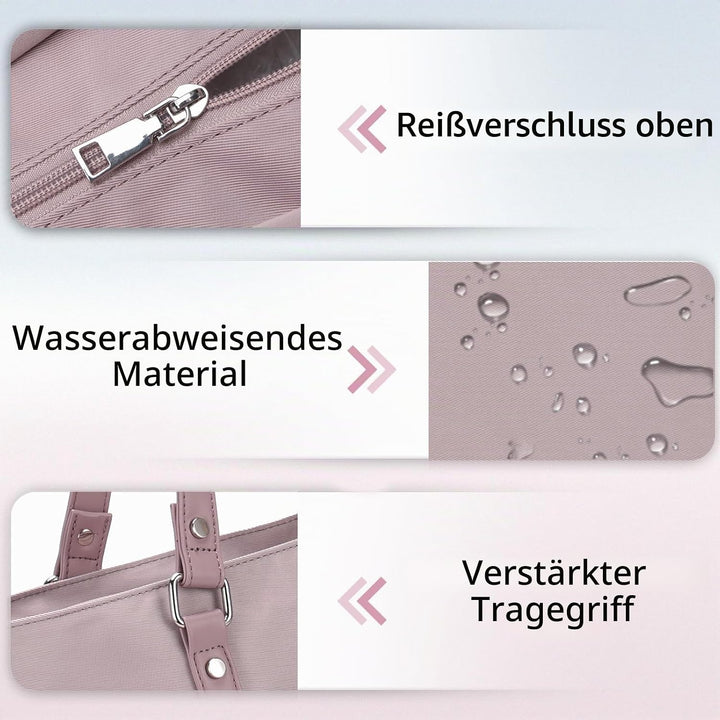 VX VONXURY Laptop Handtasche Damen Laptoptasche,15,6 Zoll Arbeitstasche Shopper Umhängetasche Lehrer