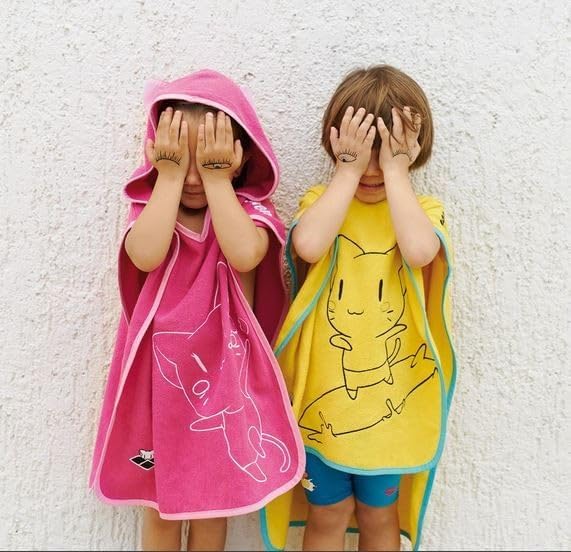 ARENA Unisex Baby Friends Poncho Kids Robe (1er Pack) Einheitsgrösse Fuchsia, Einheitsgrösse Fuchsia