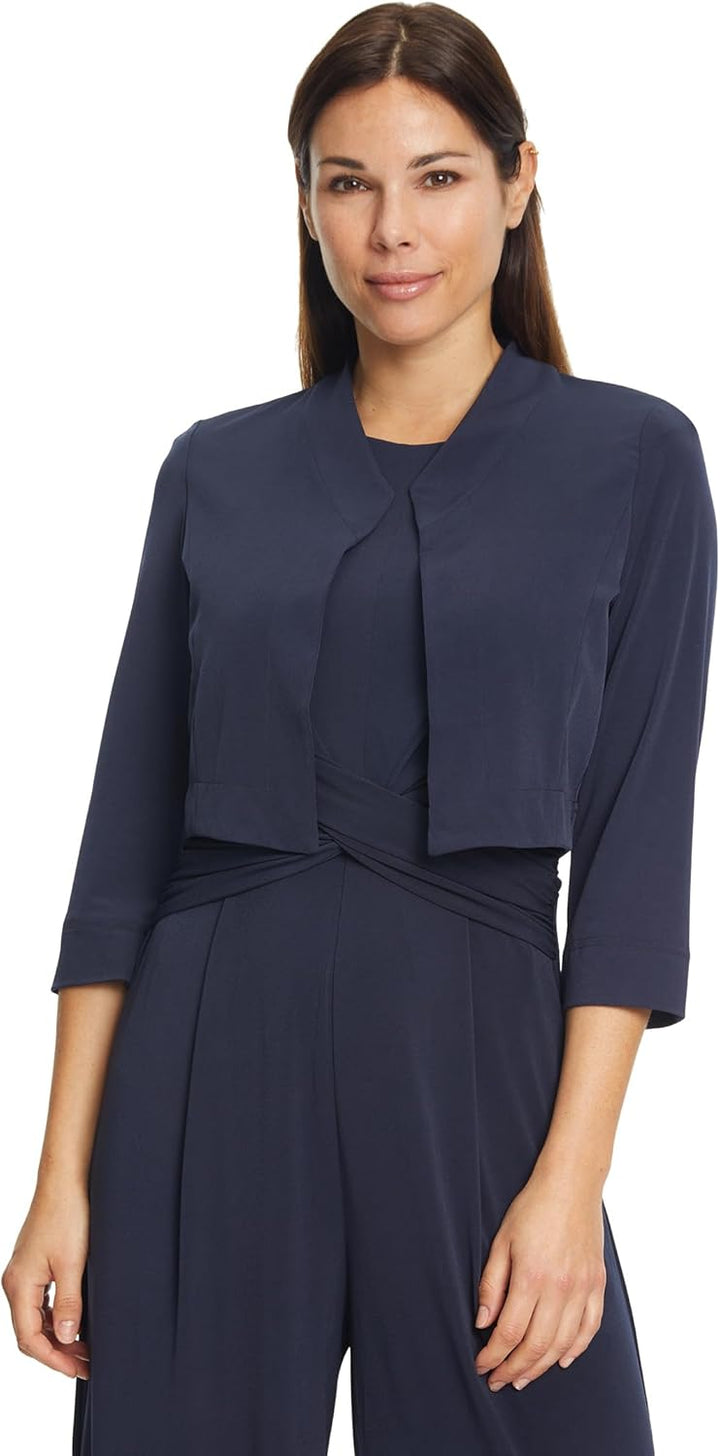 Vera Mont Damen Bolero-Jacke figurbetont 52 Blau, 52 Blau