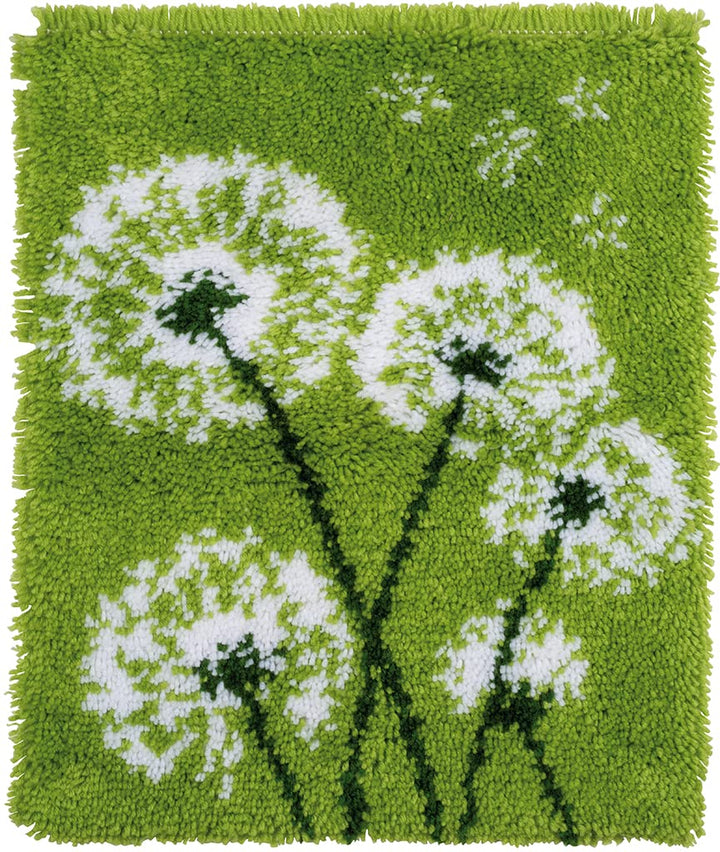 Vervaco PN-0165486 Knüpfteppich Set vorgezeichnet, Baumwolle, Dandelion, OSFA