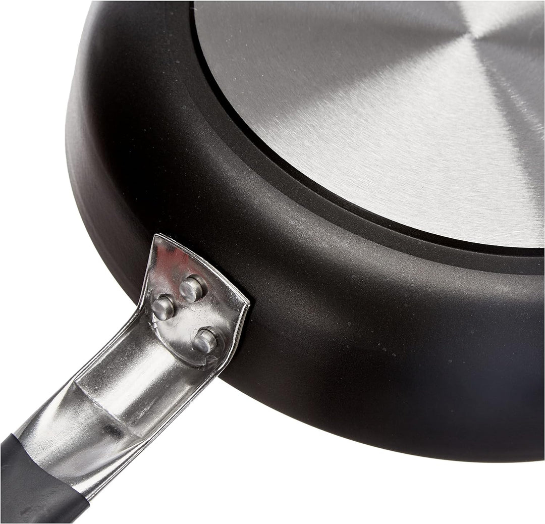 Töpfe Agnelli Alblack Pan Aluminium, Stärke 5 mm, 10 mm Induktions Fund, 24 cm, 24 cm