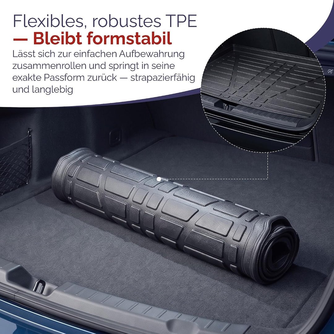 SCOUTT Kofferraumwanne passend für Kia Ceed SW Kombi 2007-2011, 3D TPE Allwetter mit hohem Rand Geri