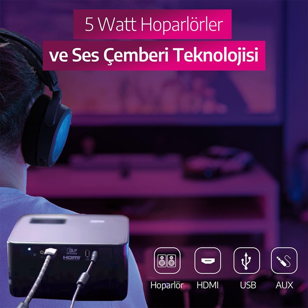 Videoproiettore - PHILIPS - Gamepix 900 - 4K UHD - 1000 ANSI lumen - LED - 120