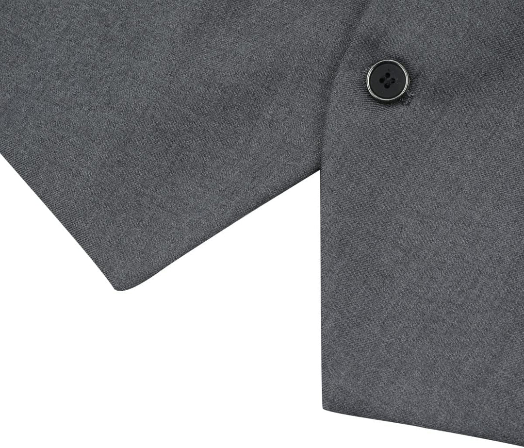 Allthemen Herren Weste Slim fit V Ausschnitt Anzugweste Ärmellose Westen für Business Hochzeit S #60