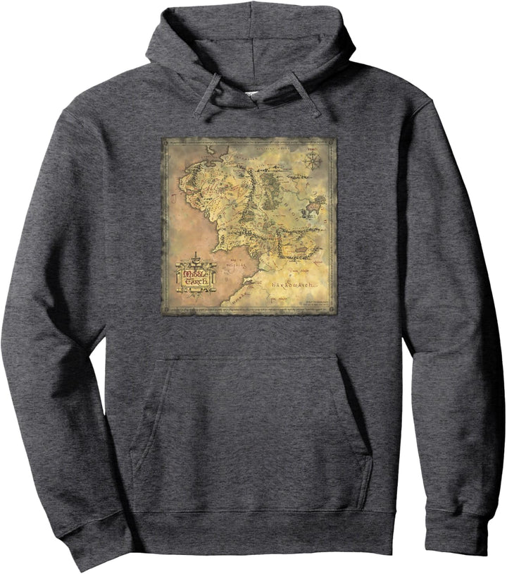 The Lord of the Rings Middle Earth Map Pullover Hoodie