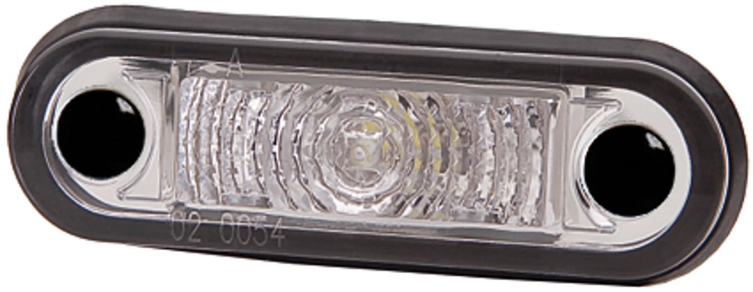 HELLA - Positionsleuchte - LED - 12/24V - Einbau - Lichtscheibenfarbe: glasklar - Kabel: 8000mm - 2P