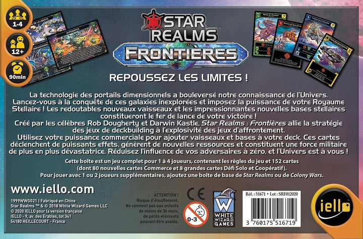 Set Star Realms Französische Version Grenzen + Gambit Set + Cosmic Gambit + Booster Scenario + 1 Fla