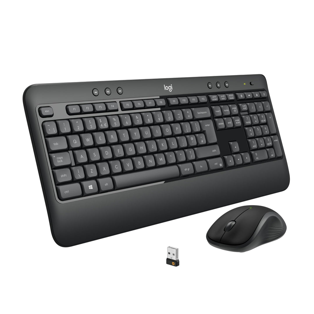 Logitech MK540 Advanced Kombi – Kabellose Tastatur und Maus für Windows, Deutsche QWERTZ-Tastatur –