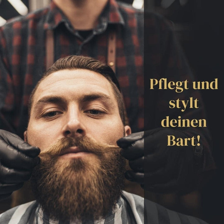 BartZart Agadir Bartwachs mit Moschus Duft I 50g Bartbalsam für Männer I Bart Balsam mit Arganöl für
