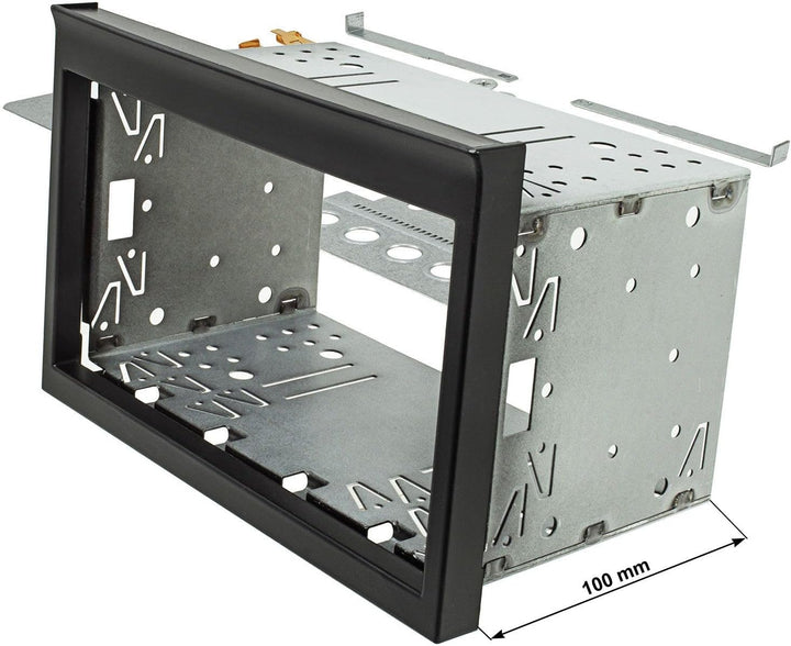 tomzz Audio 2442-000 Doppel DIN Radioblende kompatibel mit Porsche 911 Typ 996 ab1998-2004 schwarz