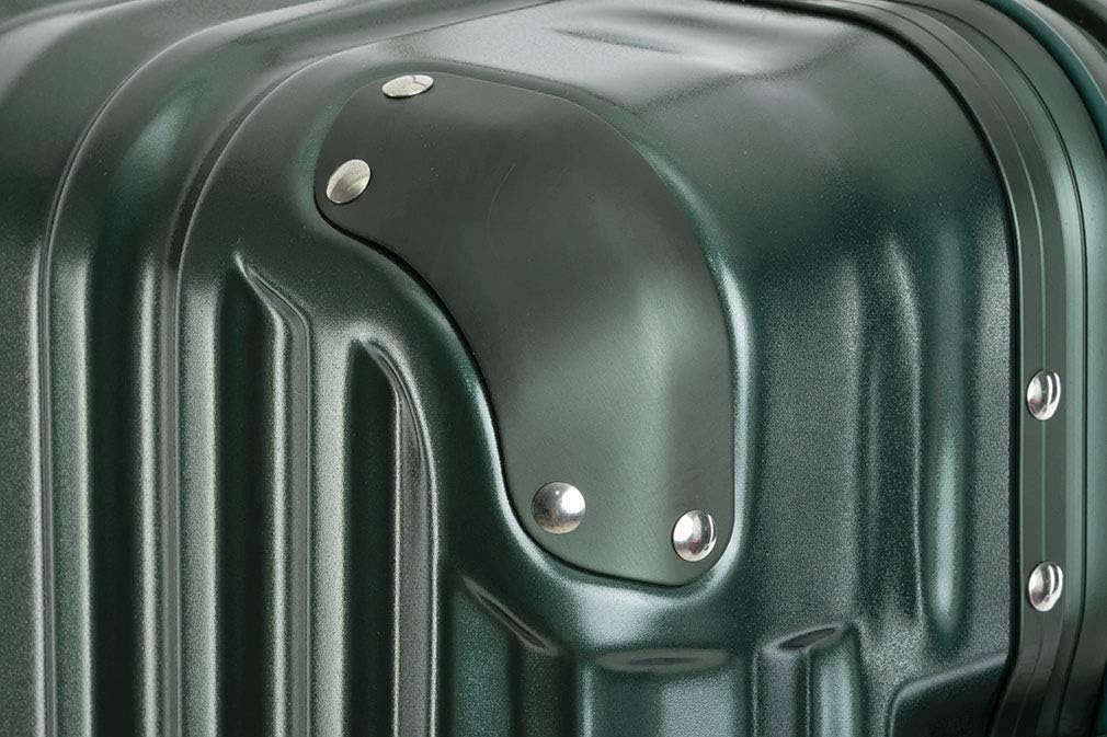 Travelhouse London Koffer Grün M-65cm · Alu-Rahmen · Polykarbonat Hartschale · Trolley Reisekoffer R