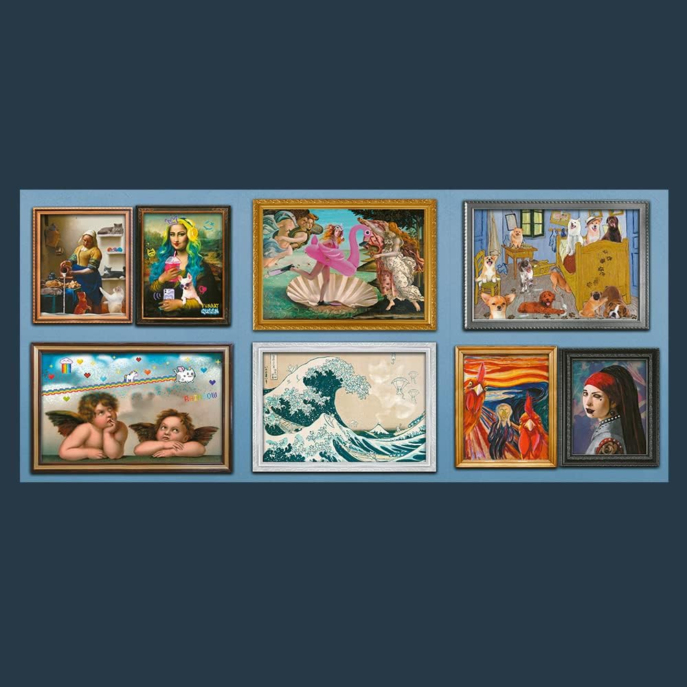 Trefl 81021 9000 Teile, Grosses, Dickste Pappe, Bio, Collage, Lustige Puzzles mit Kunstwerken, Unter