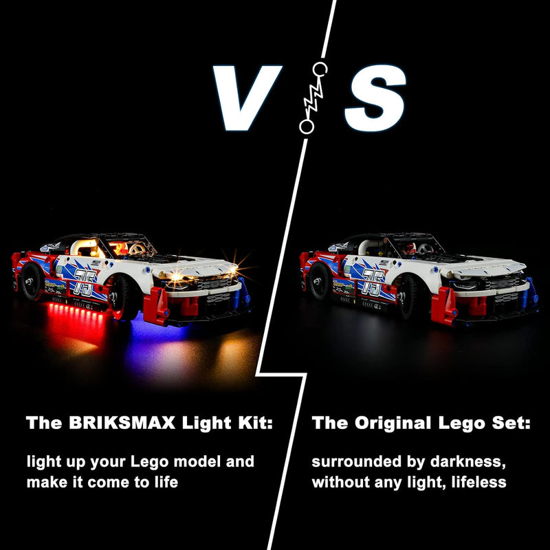 BRIKSMAX 42153 Led Licht für Lego NASCAR Next Gen Chevrolet Camaro ZL1 - Compatible with Lego Techni