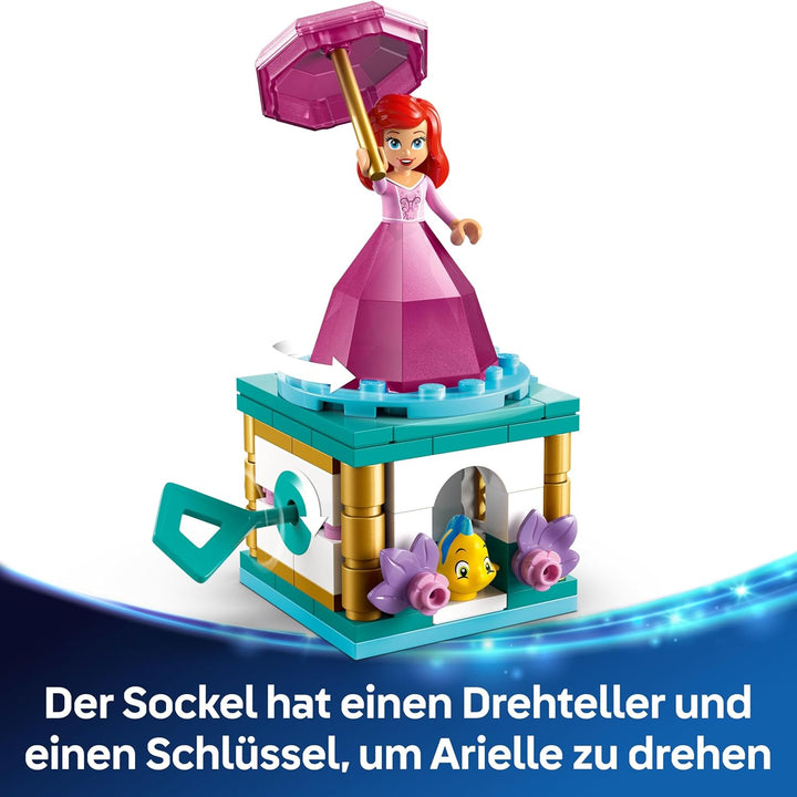 LEGO ǀ Disney Princess Arielle - Spielzeug mit Minifigur - Fabius Figur sowie Zubehör wie Diamant &