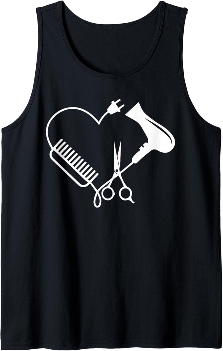 Friseurin Friseur Salon Barber Hairstylist Frisör Geschenk Tank Top