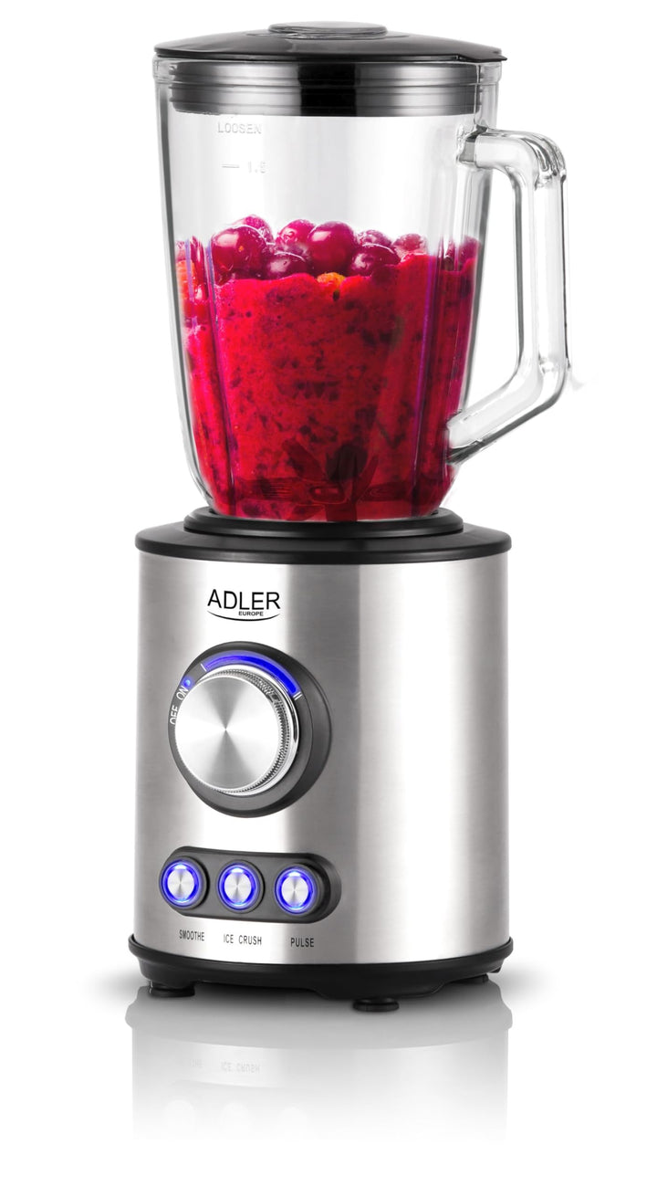 Adler AD 4078 Standmixer Edelstahl mit 1,5L Glas-Behälter