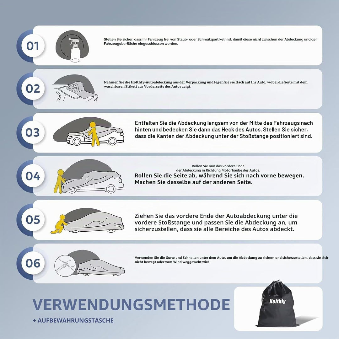Autoabdeckung SUV Passend für Ford Kuga（2008-2026） 10 Schichten Vollgarage Auto Abdeckplane 100% Was