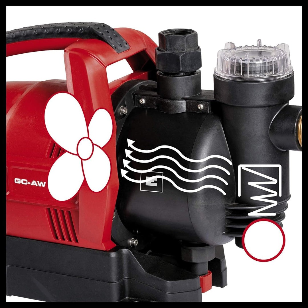 Einhell Hauswasserautomat GC-AW 6333 (630 W, 3,6 bar Druck, 3300 l/h Fördermenge, Vorfilter, Rücksch