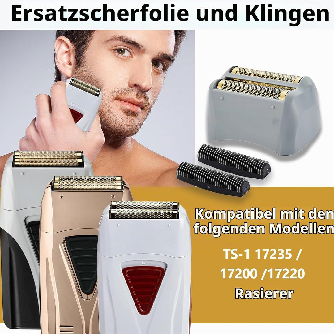 Pro Shaver Ersatzfolie und -schneider, kompatibel mit Andis 17150 (TS-1)/17155/17200, ProFoil Lithiu