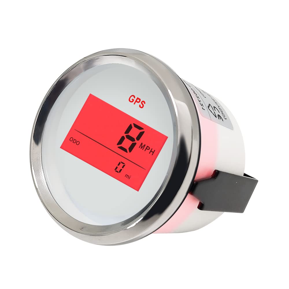 ELING Universal Digital GPS Tacho Messgerät ODO für Auto Motorrad LKW Yacht Gefäss 2 Zoll 9-32 V