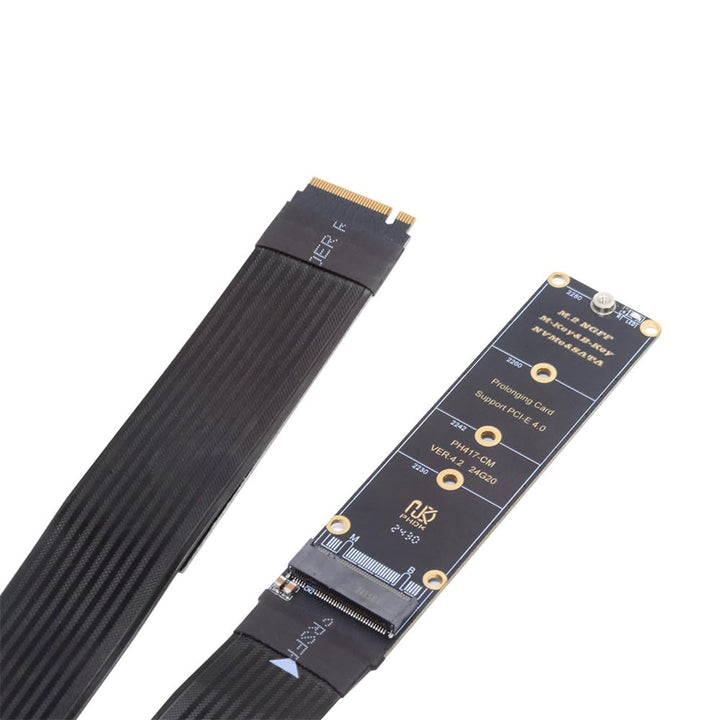 NFHK NGFF M-Key NVME Stecker auf Buchse Verlängerung PCI Express Kabel 30cm PCI-E 4.0 für Mainboard