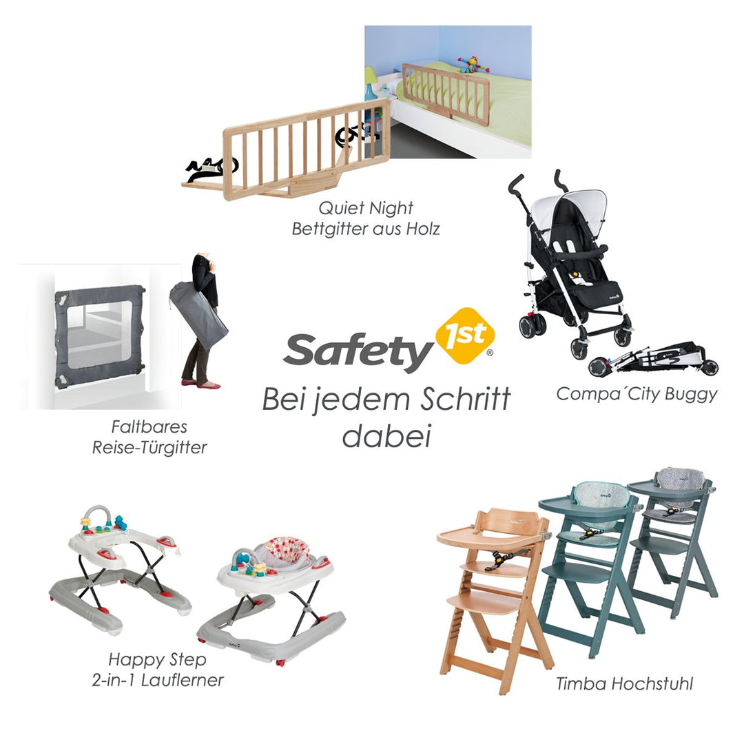 Safety 1st Quick Close Plus Treppenschutzgitter, extra sicheres Metall, Türschutzgitter zum Klemmen,