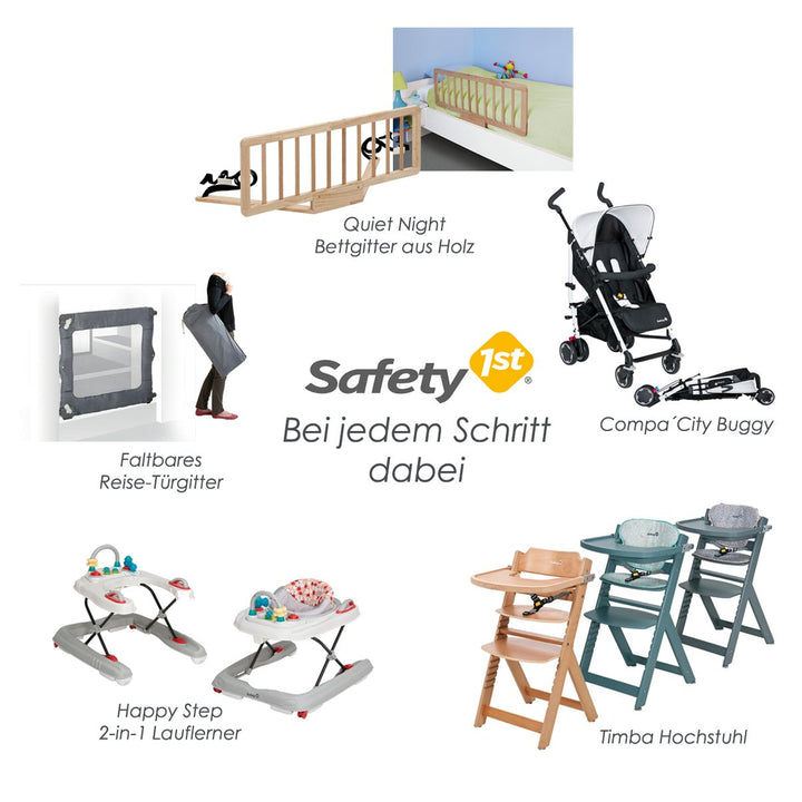 Safety 1st Quick Close Plus Treppenschutzgitter, extra sicheres Metall, Türschutzgitter zum Klemmen,