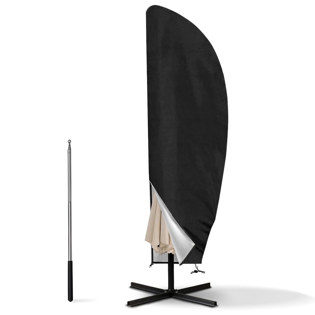 LEESITEC Sonnenschirm Schutzhülle,Sonnenschirm Abdeckung für 2 bis 4 M Grosse Sonnenschirm Schutzhül