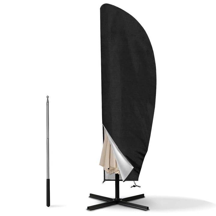 LEESITEC Sonnenschirm Schutzhülle,Sonnenschirm Abdeckung für 2 bis 4 M Grosse Sonnenschirm Schutzhül