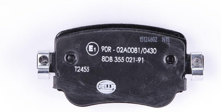 HELLA PAGID 8DB 355 021-911 Bremsbelagsatz - T2455 - Dicke/Stärke: 17.5mm - Bremssystem: TRW - nicht