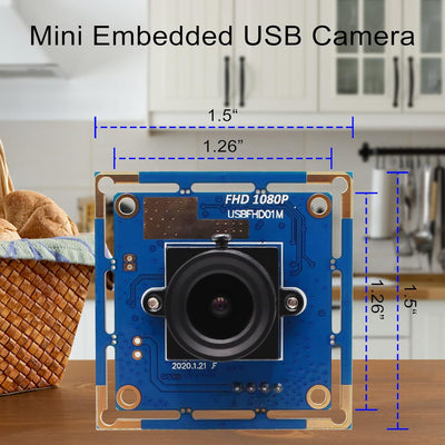 ELP 1080P Webcam mit 3,6mm objektiv Full HD MJPEG 30fps/60fps/100fps USB Kamera Modul für Android,Ma