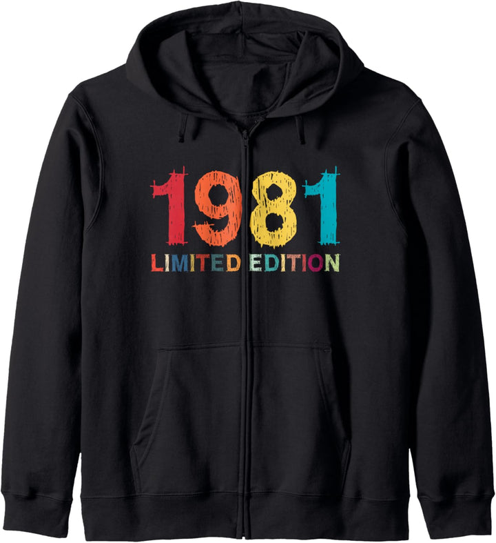 42. Geburtstag Mann Frau 42 Jahre 1981 Deko Lustig Geschenk Kapuzenjacke